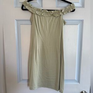 Off the shoulder mini dress